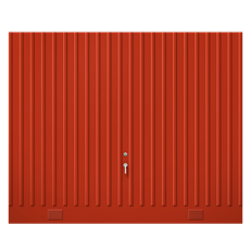 Dieden Favorit, stålplåt, isolerad, 2365x1980, röd